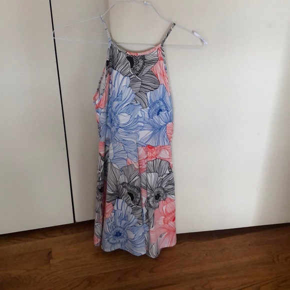 Multi-Color Floral Print Mini Dress - Picture 2 of 2